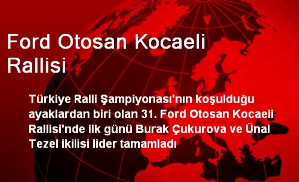 Ford Otosan Kocaeli Rallisi