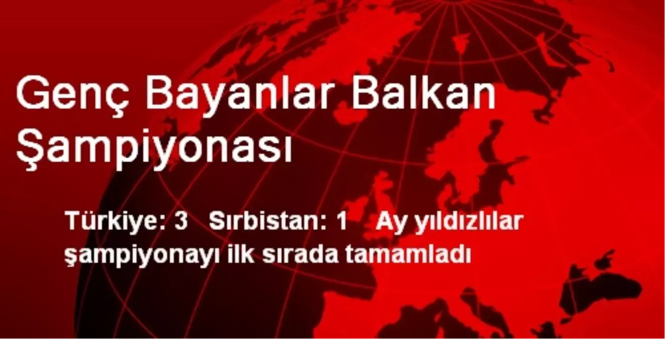 Genç Bayanlar Balkan Şampiyonası