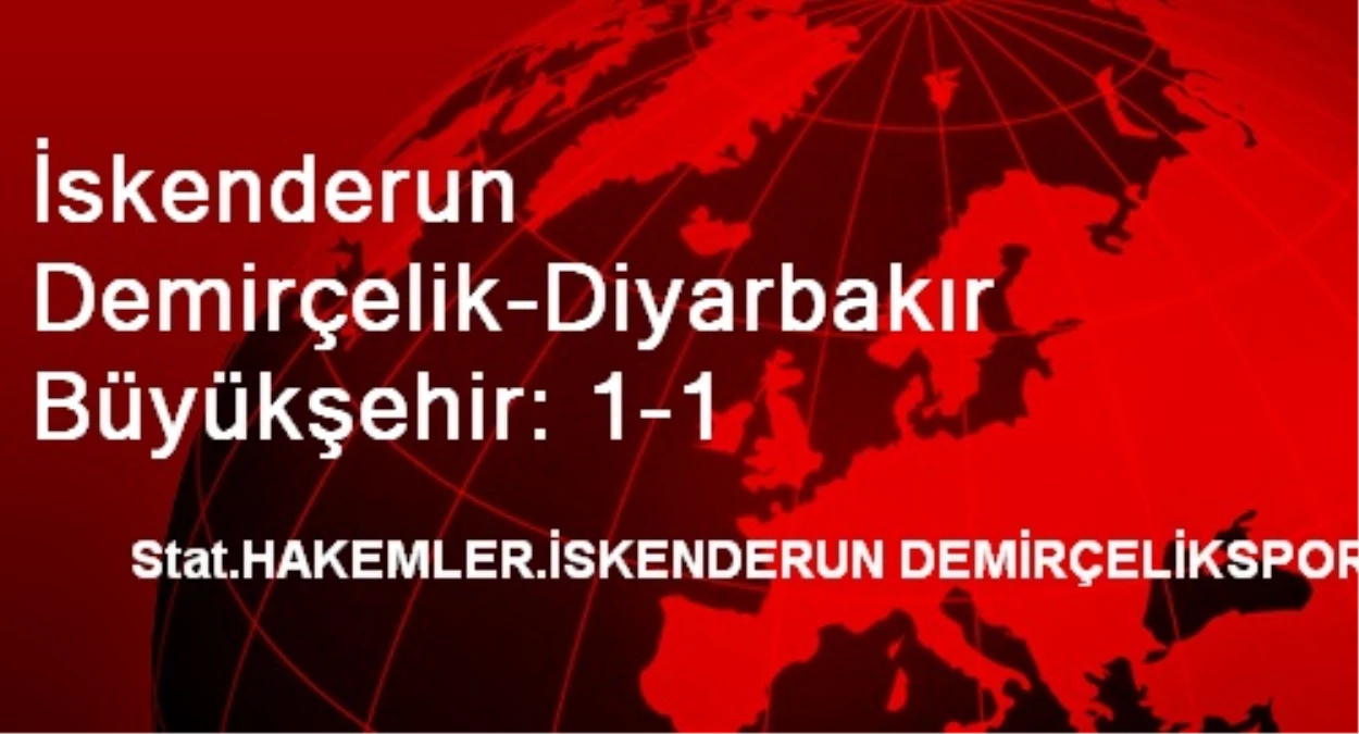 İskenderun Demirçelik-Diyarbakır Büyükşehir: 1-1