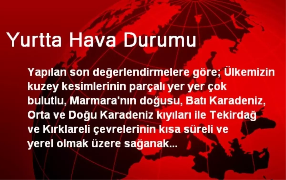 Yurtta Hava Durumu