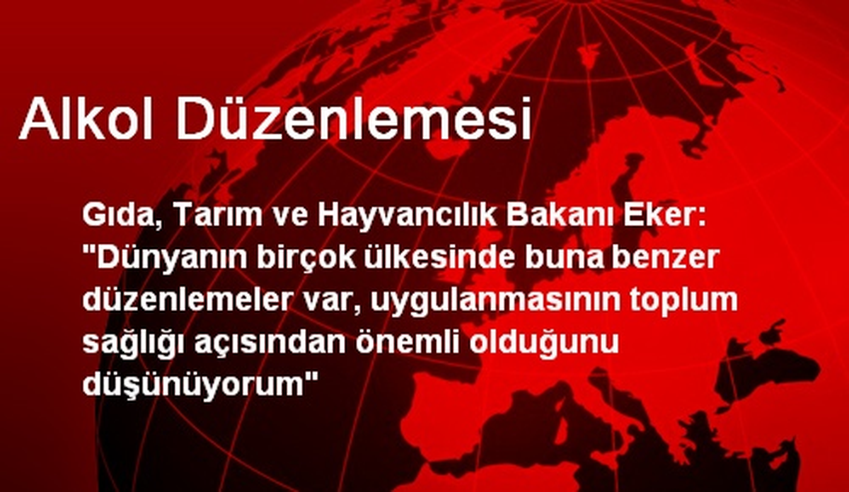 Alkol Düzenlemesi