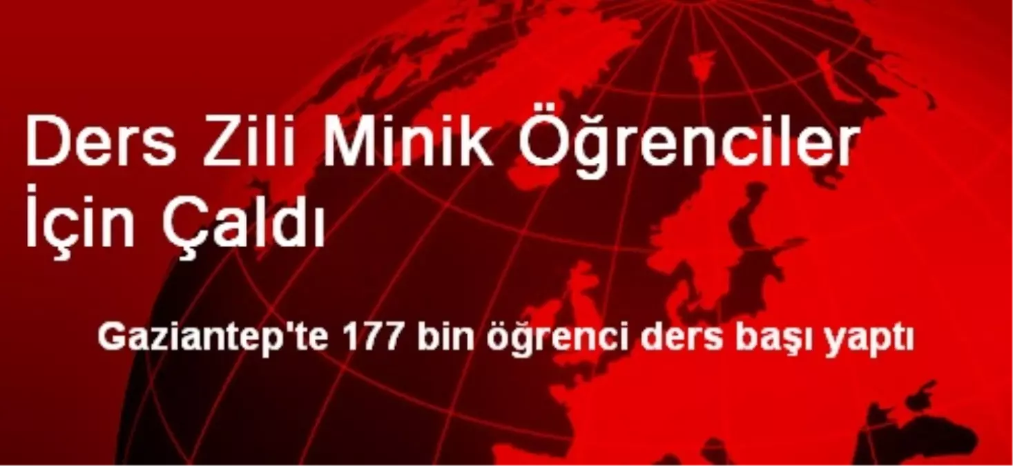 Ders Zili Minik Öğrenciler İçin Çaldı