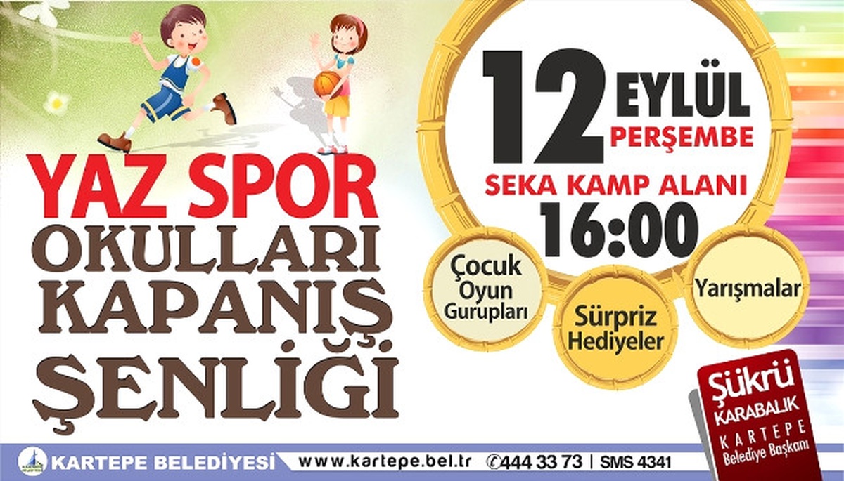 Kartepe\'de Yaz Spor Okulları Kapanıyor