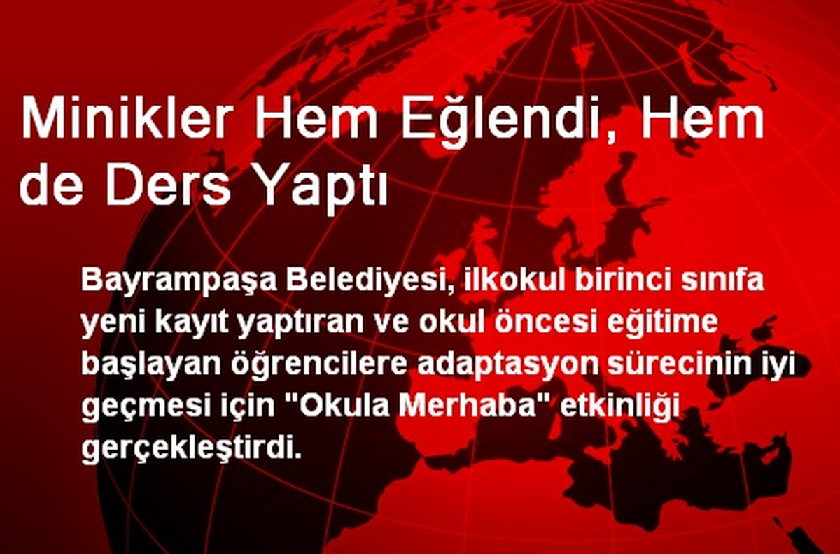 Minikler Hem Eğlendi, Hem de Ders Yaptı