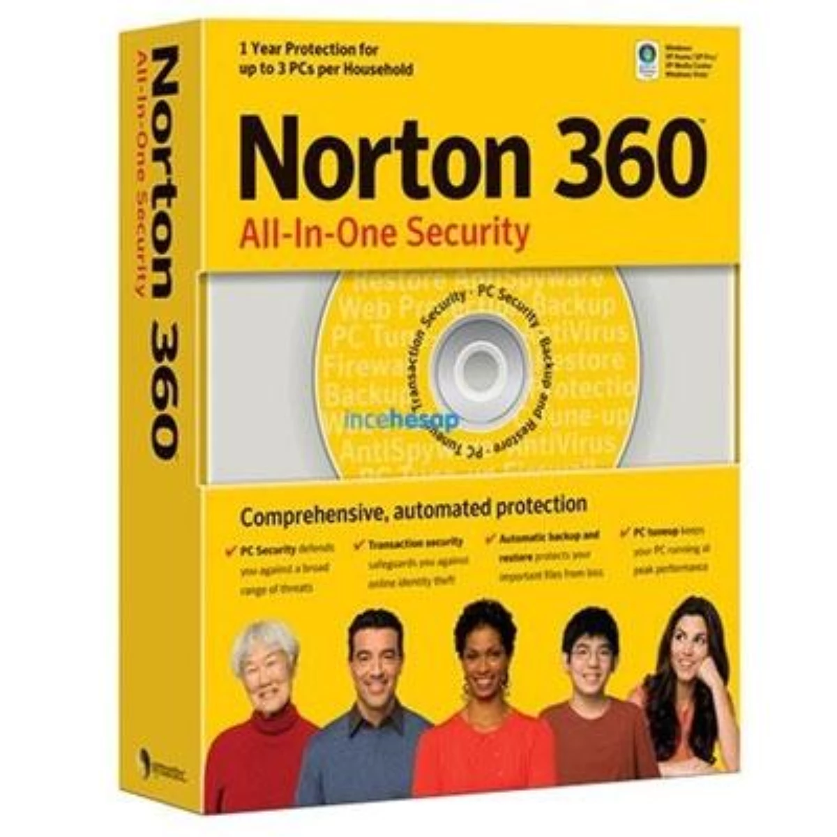Norton 360 Hepsi Bir Arada Türkçe Kutu 3 Kullanıcı