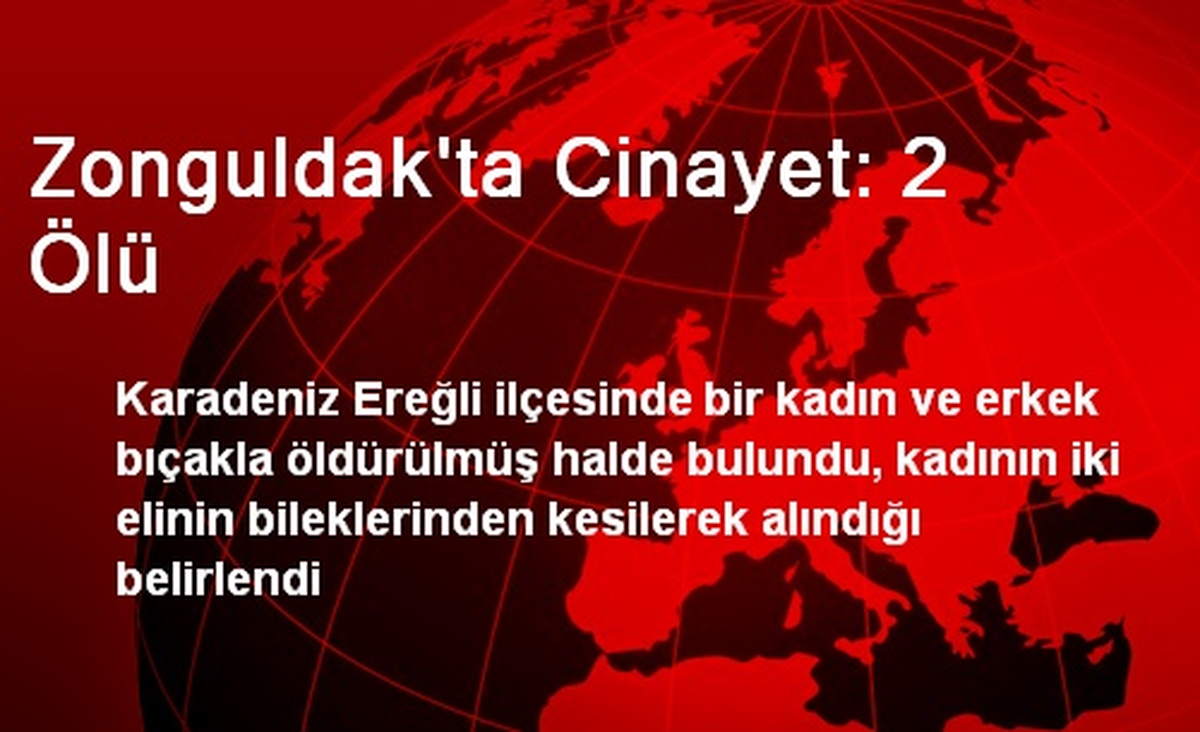 Zonguldak\'ta Cinayet: 2 Ölü