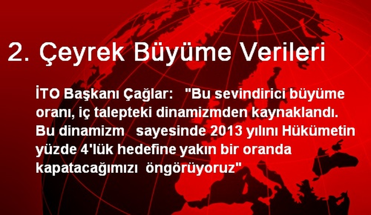 2. Çeyrek Büyüme Verileri