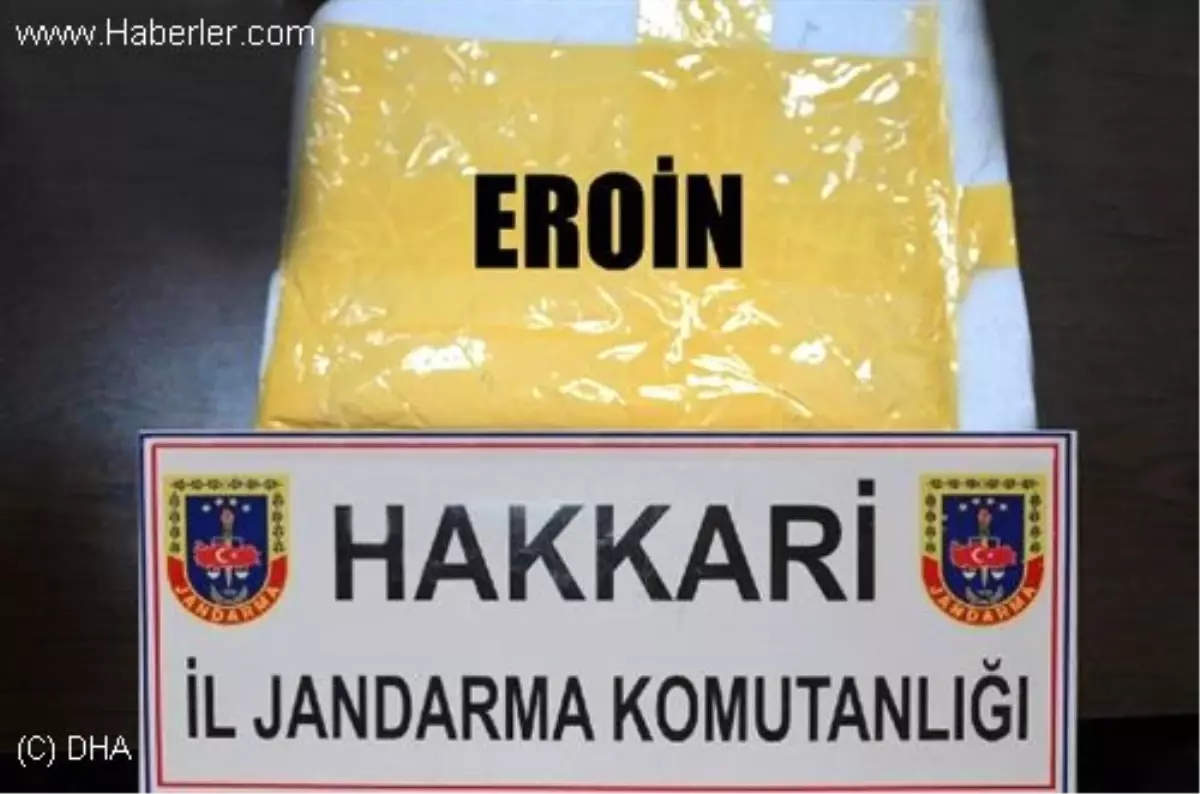 Hakkari\'de 2 Kilo Eroin Ele Geçirdi, 1 Kişi Gözaltında