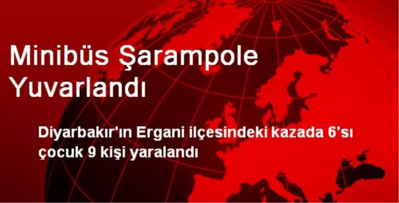 Minibüs Şarampole Yuvarlandı