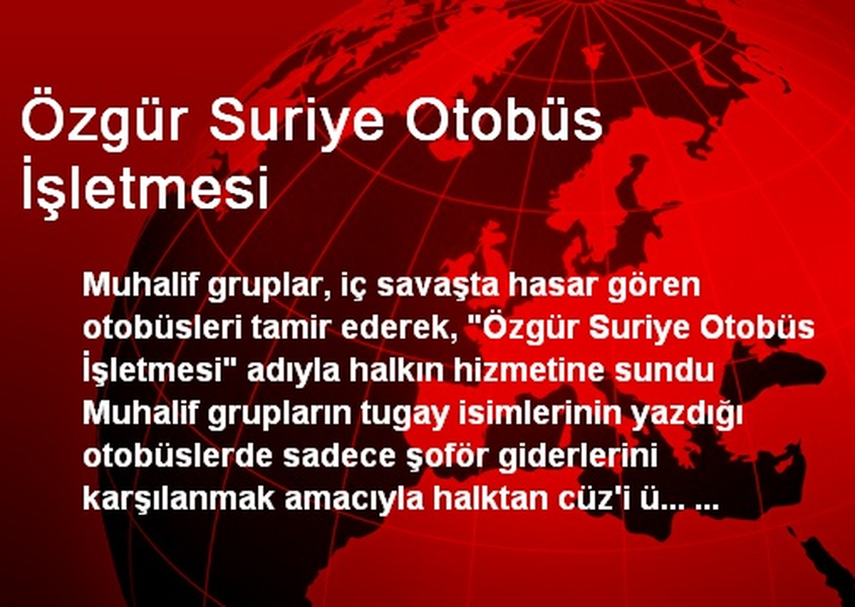 Özgür Suriye Otobüs İşletmesi