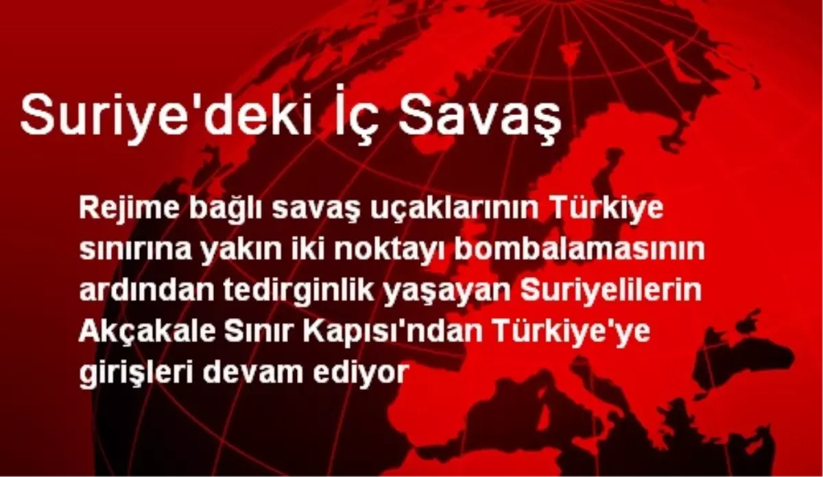 Suriye\'deki İç Savaş