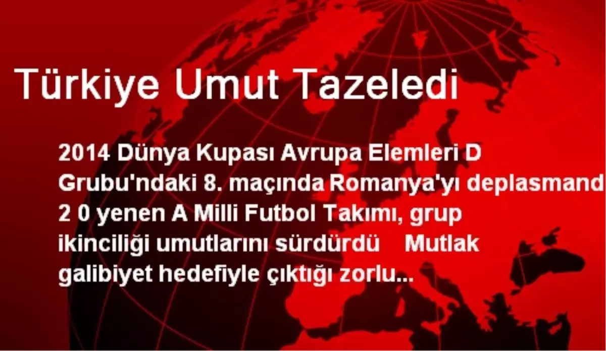 Türkiye Umut Tazeledi