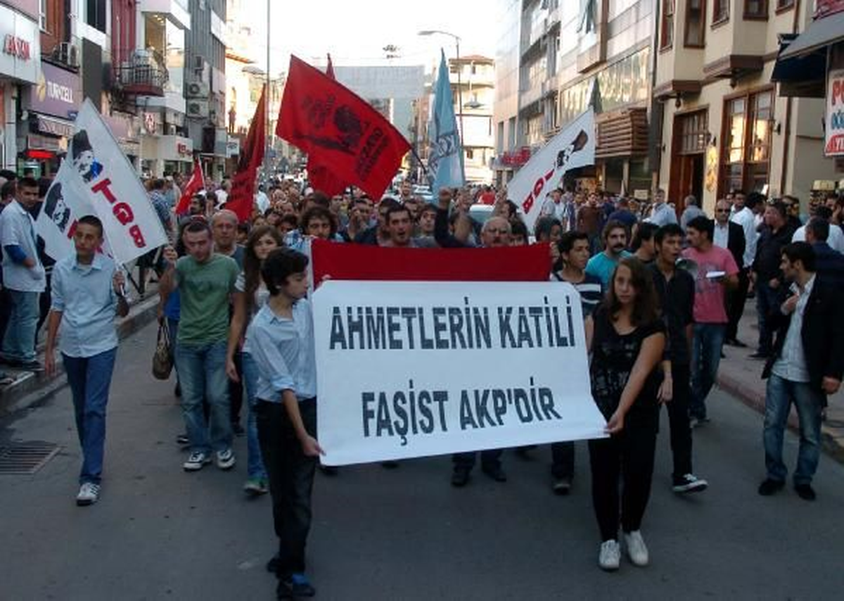 Zonguldak\'ta, Ahmet Atakan Protestosu