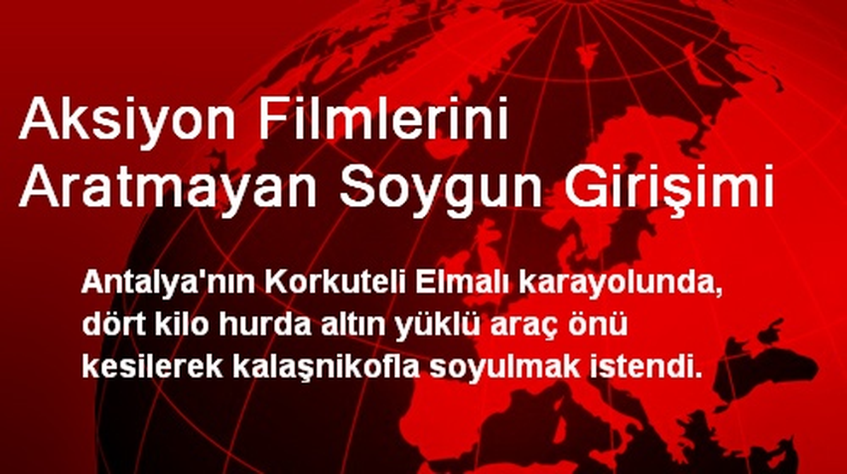 Aksiyon Filmlerini Aratmayan Soygun Girişimi