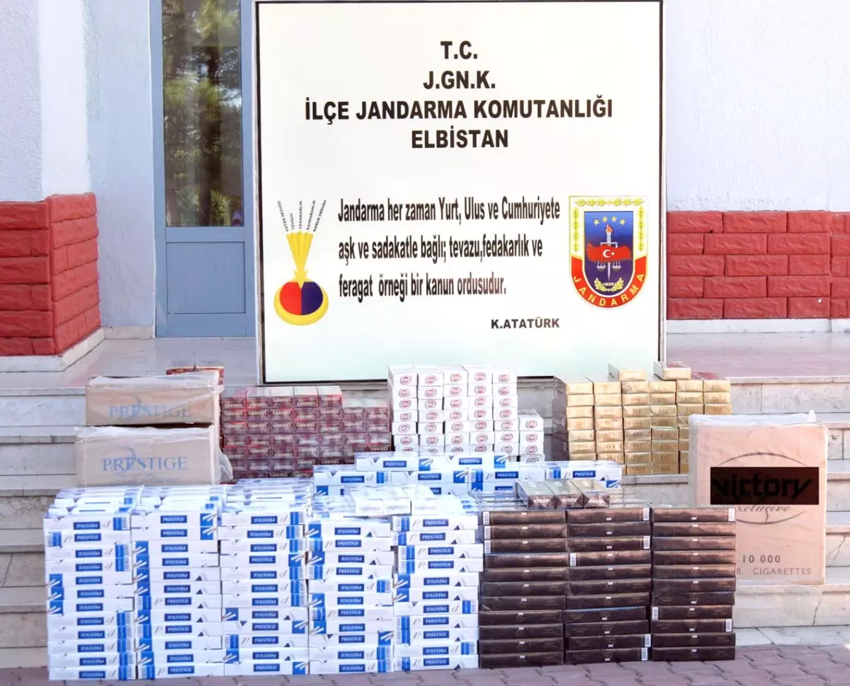 Elbistan\'da 6 Bin 580 Paket Kaçak Sigara Ele Geçirildi