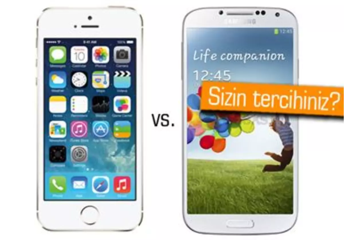 İphone 5s ve Samsung Galaxy S4 Karşılaştırması