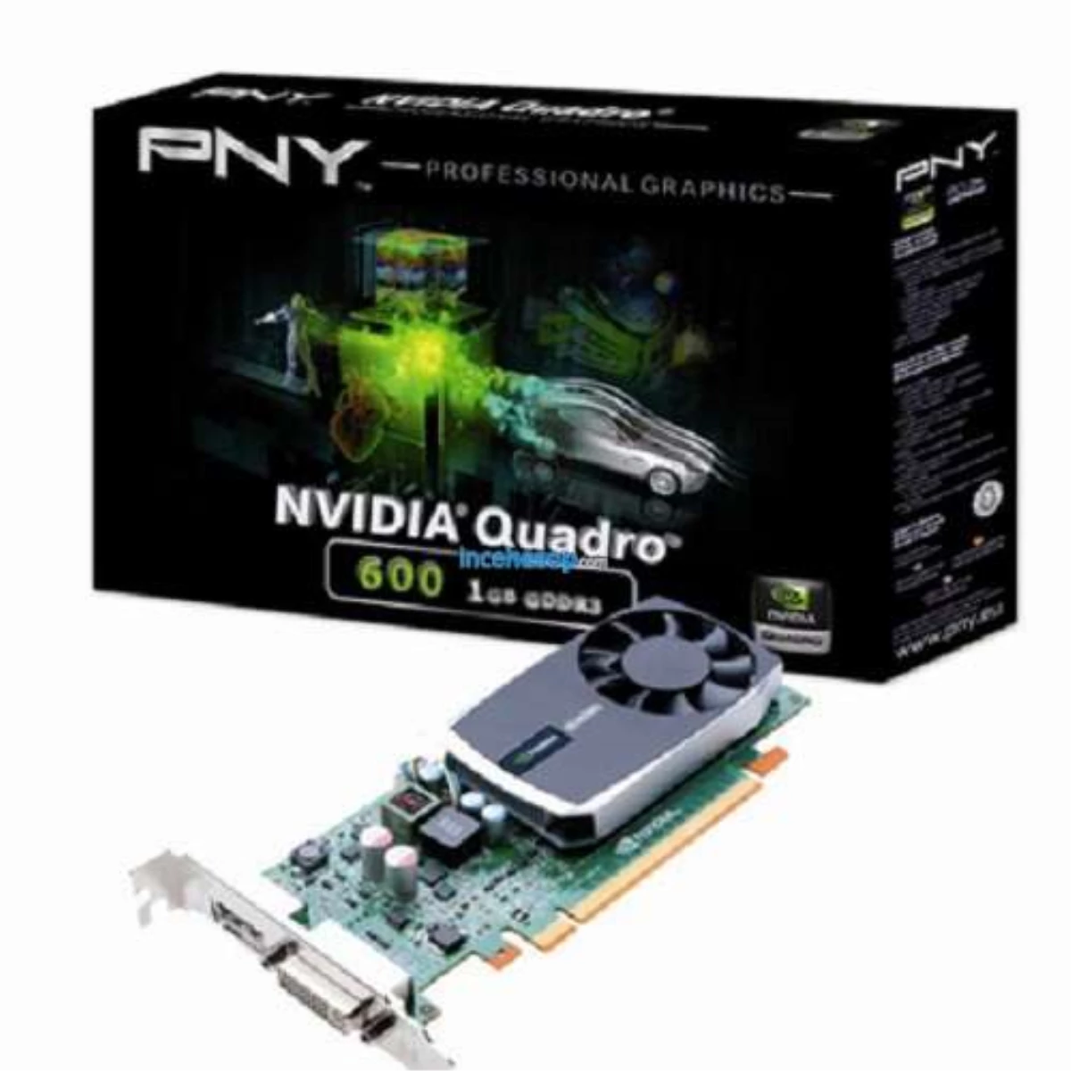 Pny Quadro Vcq600-Pb 1gb Gddr3 128 Bit Dvı+dp(Lp)