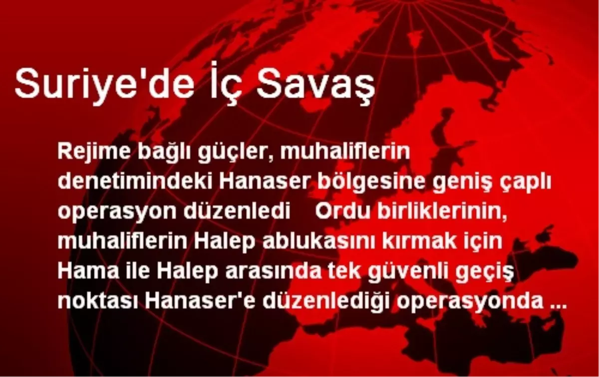 Suriye\'de İç Savaş