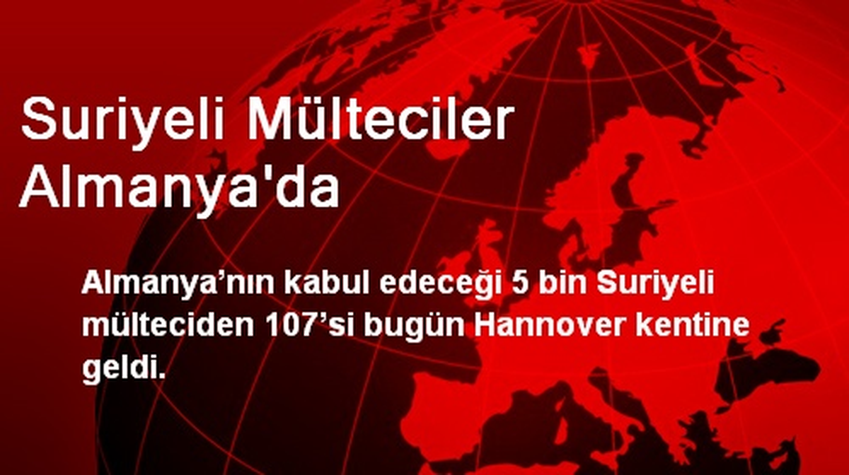 Suriyeli Mülteciler Almanya\'da