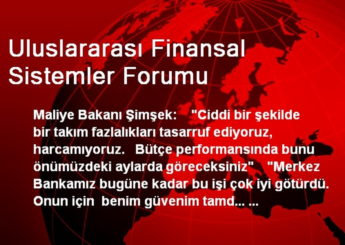 Uluslararası Finansal Sistemler Forumu