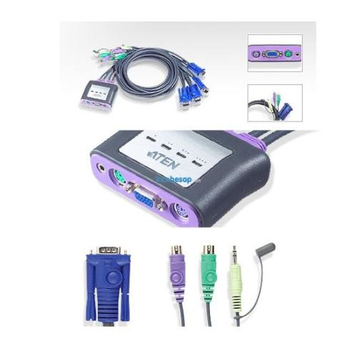 Aten Cs64az 4 Portlu Vga Ps/2 Kvm Switch
