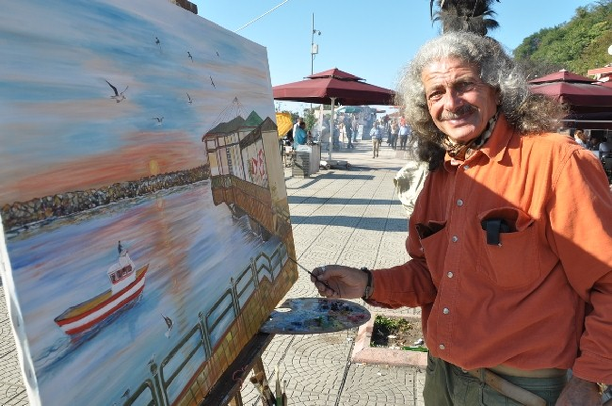 Ressam Mehmet Kılıç Canlı Zonguldak Resimleriyle İlgi Görüyor