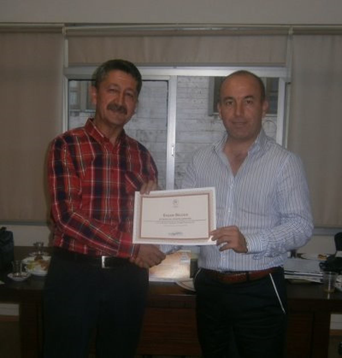 Spor Müdürlüğünden Rıdvan Şükür\'e Başarı Belgesi
