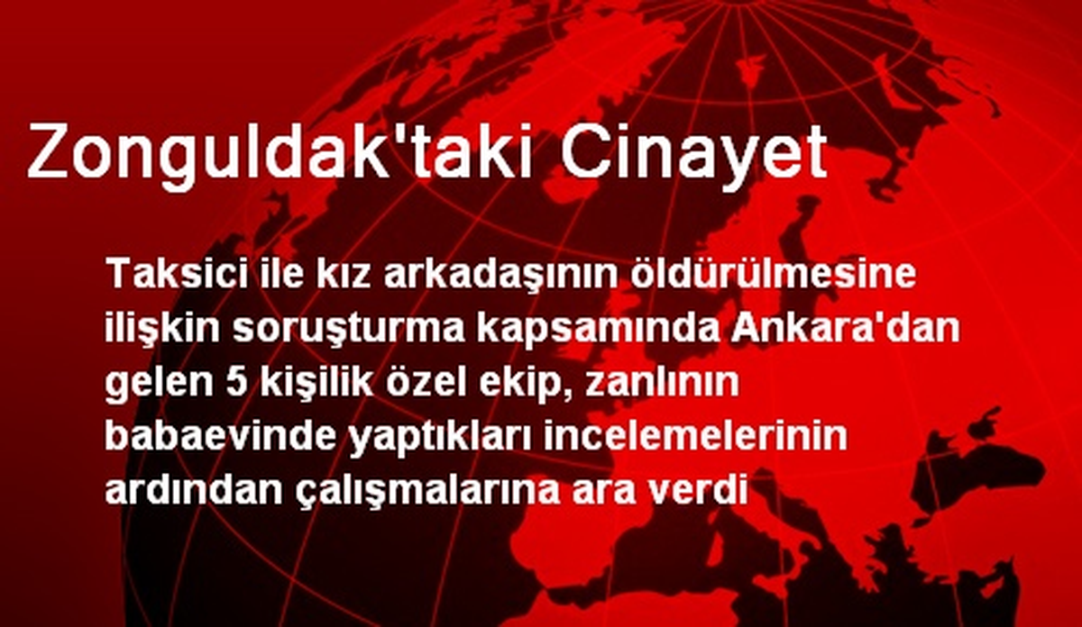 Zonguldak\'taki Cinayet