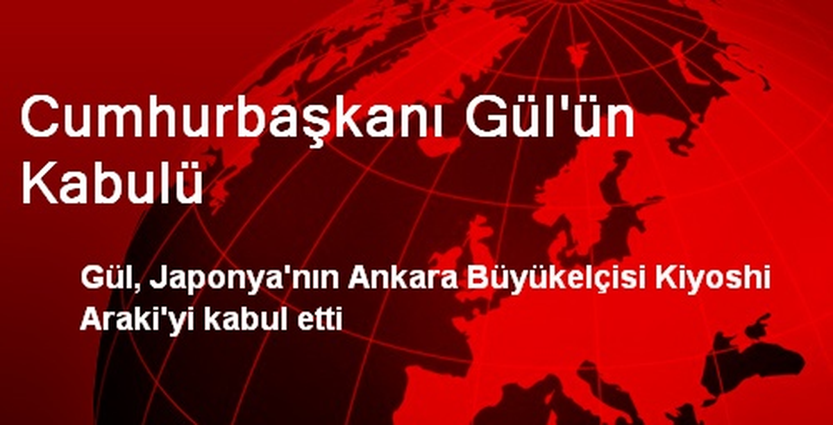 Cumhurbaşkanı Gül\'ün Kabulü