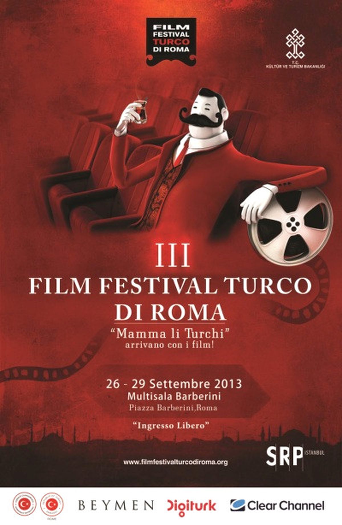 Digiturk\'ün Sponsorluğunu Üstlendiği Roma Türk Film Festivali Başlıyor
