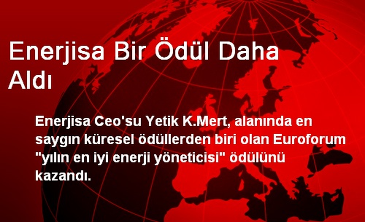 Enerjisa Bir Ödül Daha Aldı