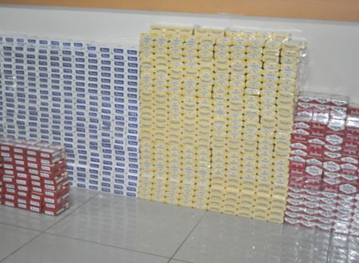 Erzurum\'da 140 Paket Kaçak Sigara Ele Geçirildi