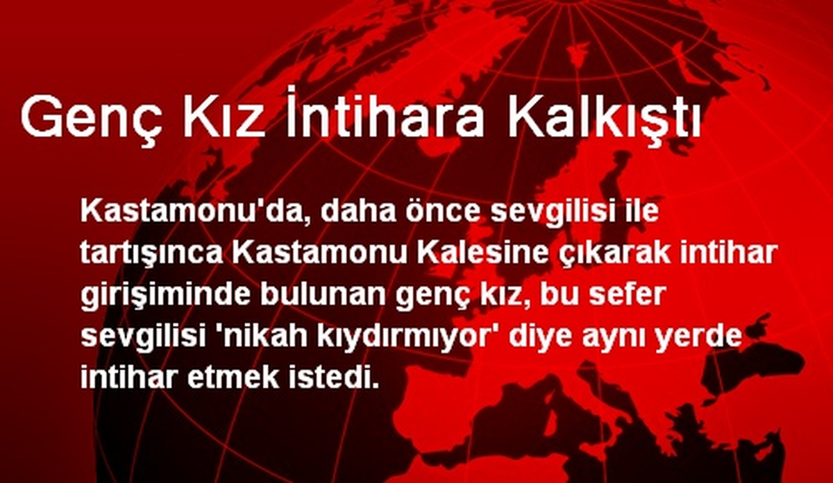 Genç Kız İntihara Kalkıştı