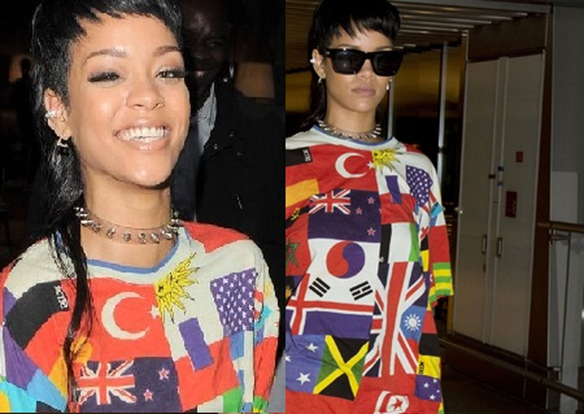 Rihanna Türk Bayrağını Göğsünde Taşıdı