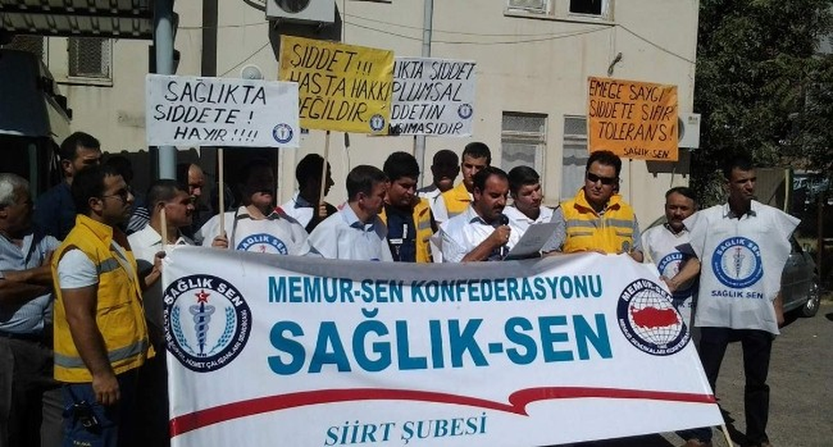 Siirt Sağlık-Sen, Sağlık Personeline Yapılan Saldırıyı Kınadı