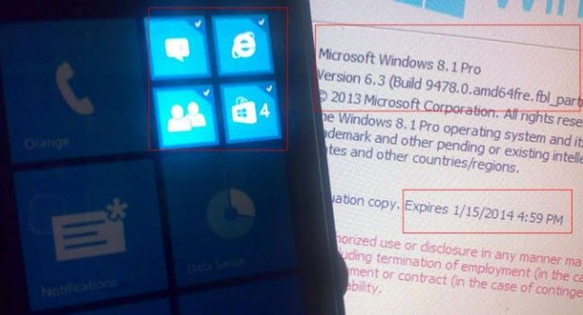 Windows Phone 8.1 Göründü!