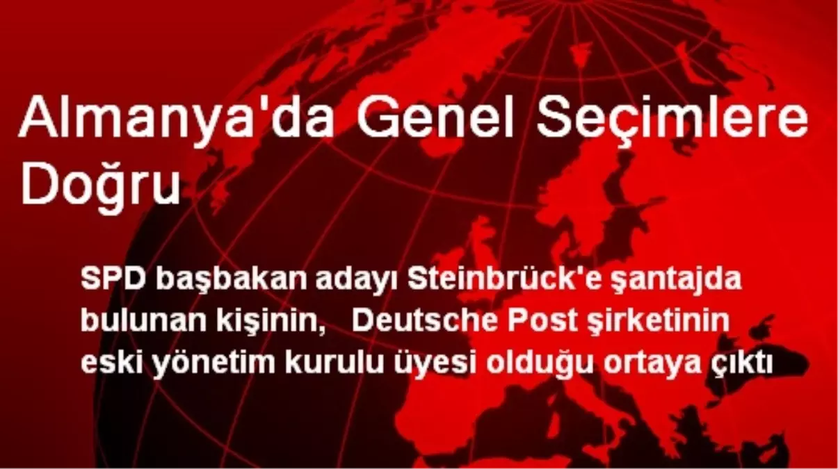 Almanya\'da Genel Seçimlere Doğru