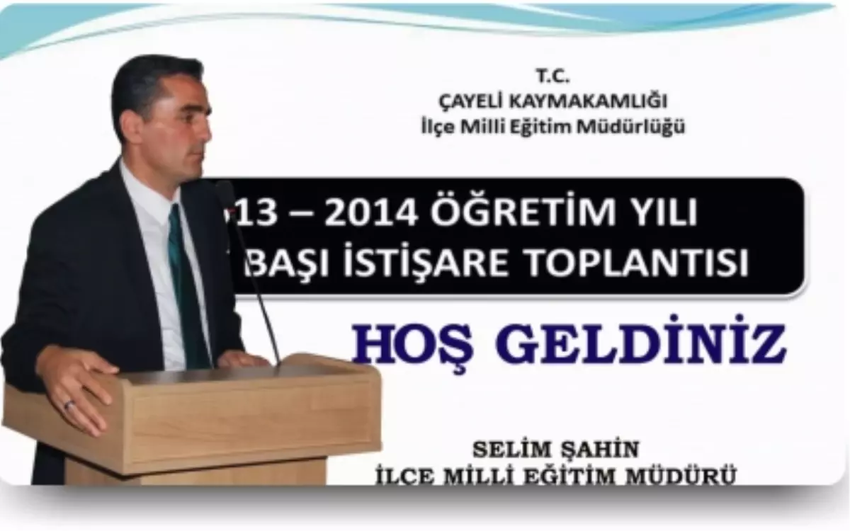 Çayeli'nde Sene Başı İstişare Toplantısı Yapıldı