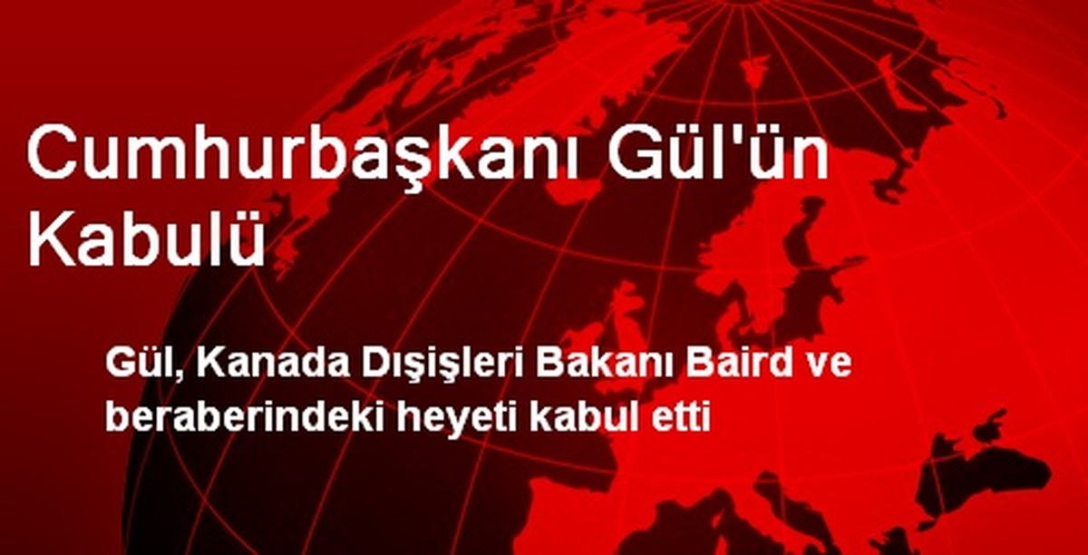 Cumhurbaşkanı Gül\'ün Kabulü