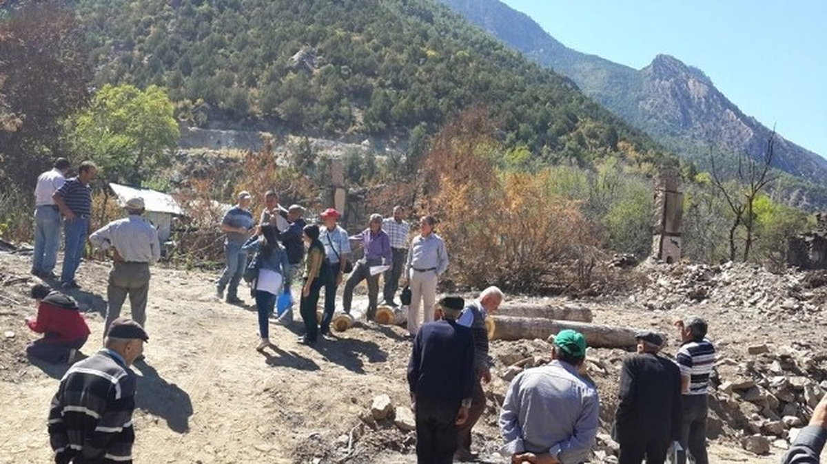 MİYAD Yangın Mağduru Süleler Köyünü Ziyaret Etti