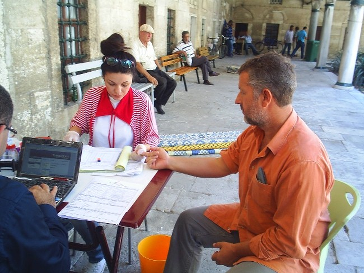 Tarihi Camide Kan Bağışı Yapıldı