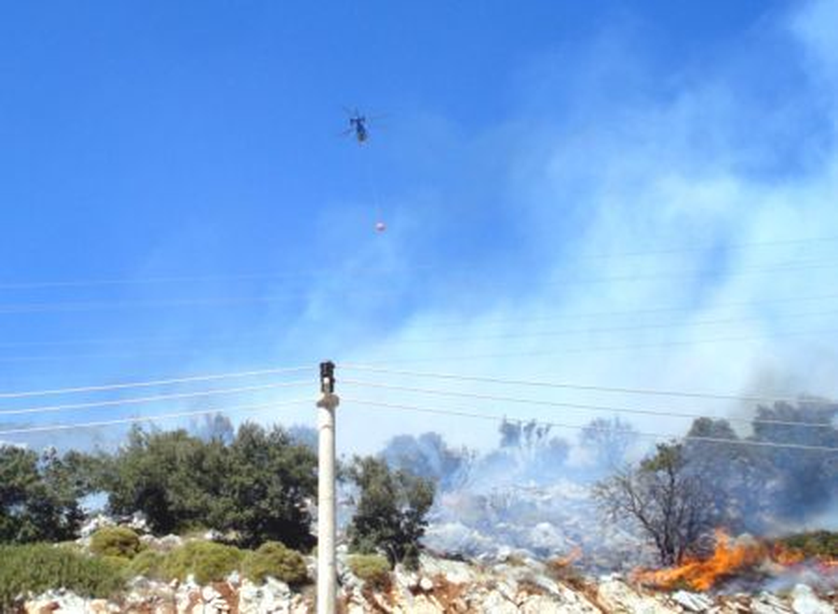 Bodrum\'da Makilik Alanda Yangın
