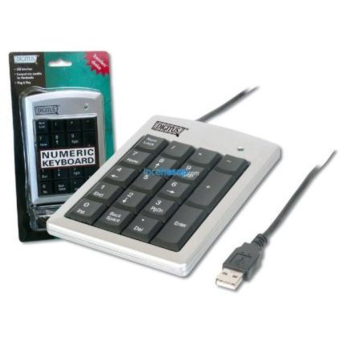 Digitus Da-20220-3 Mini Numeric Klavye, Notebook İçin, Usb