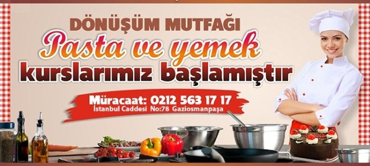 Dönüşüm Mutfağı" Kurs Kayıtları Başladı