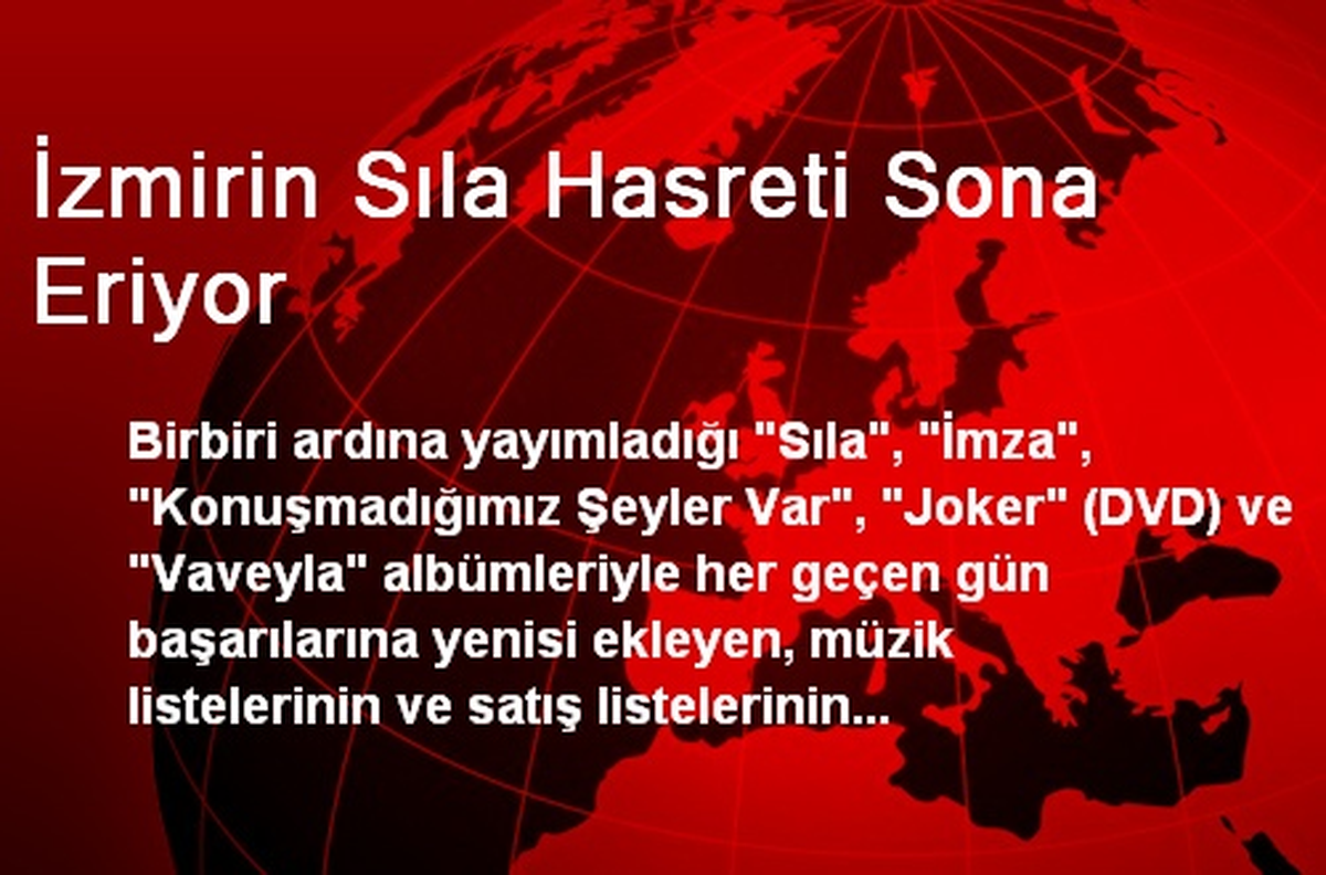 İzmirin Sıla Hasreti Sona Eriyor