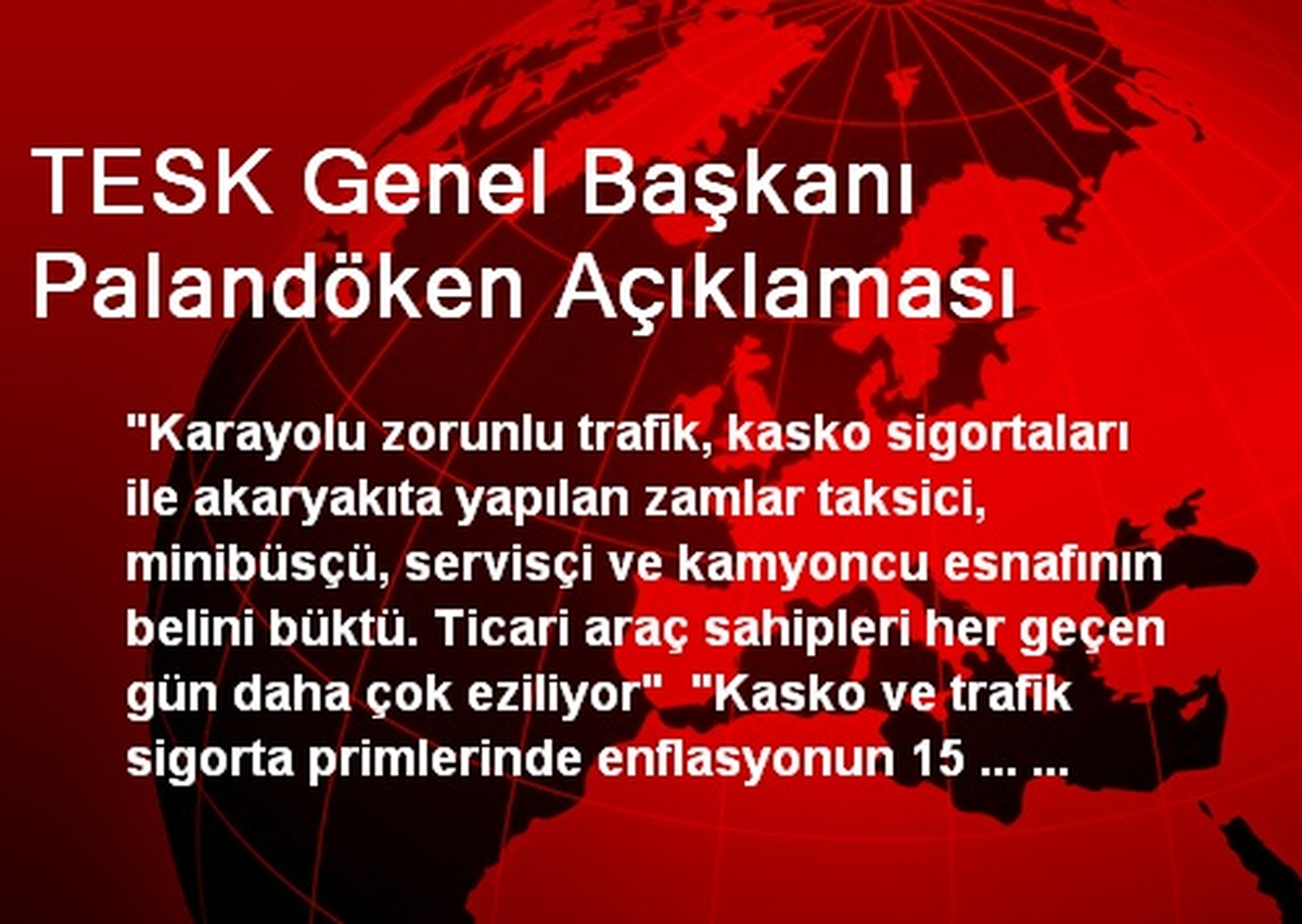 TESK Genel Başkanı: Akaryakıt Zamları Esnafın Belini Büküyor