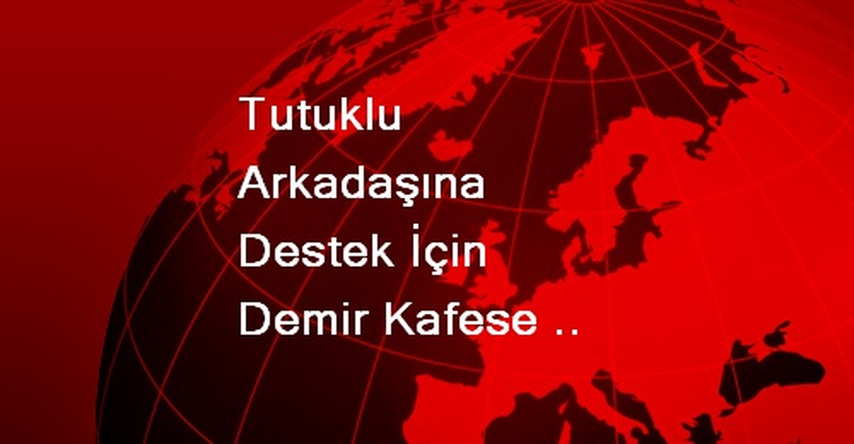 Tutuklu Arkadaşına Destek İçin Demir Kafese Girdi