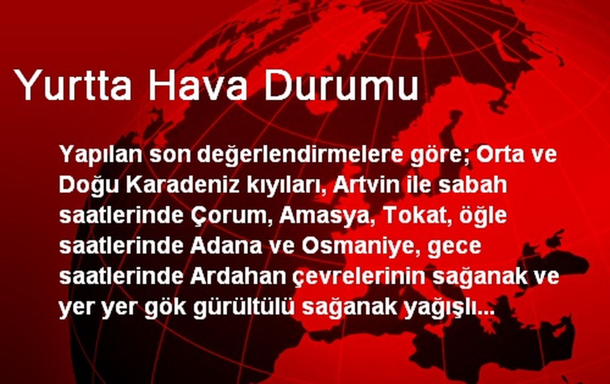 Yurtta Hava Durumu