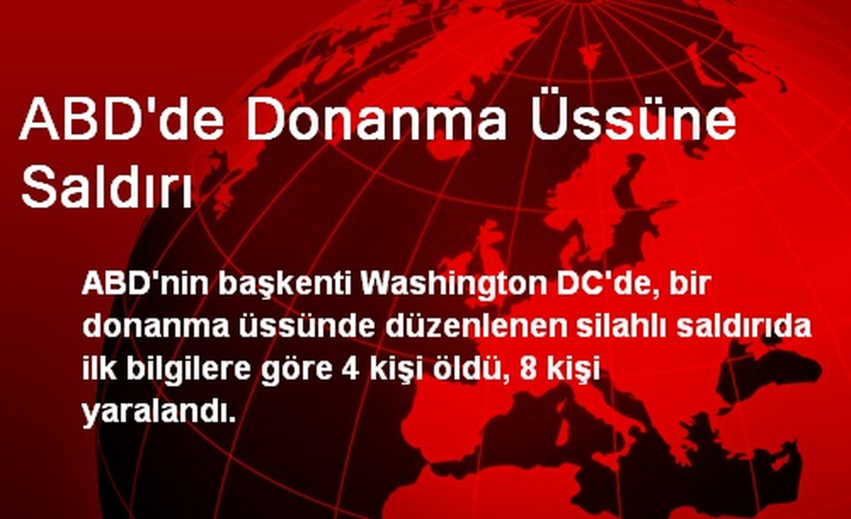 ABD\'de Donanma Üssüne Saldırı