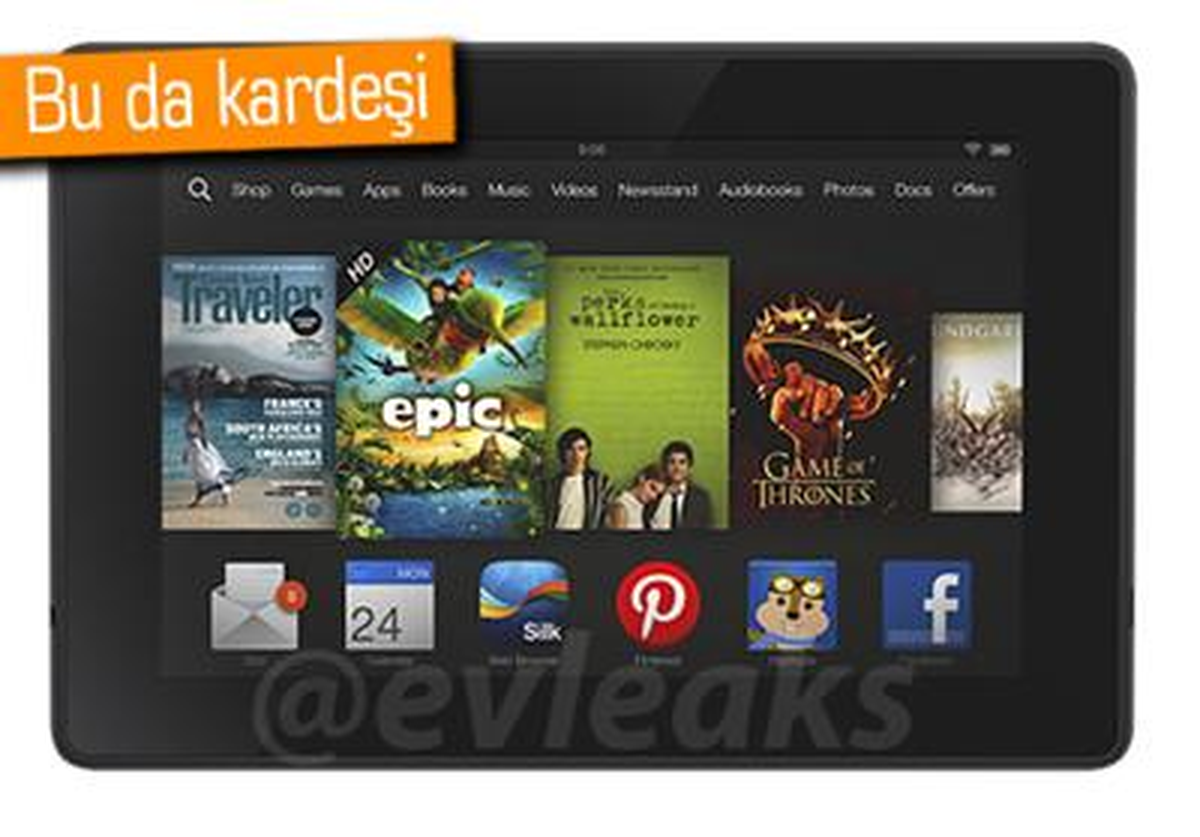 Amazon\'un Bütçe Dostu Tableti Kindle Fire\'ın Fotoğrafı Sızdı